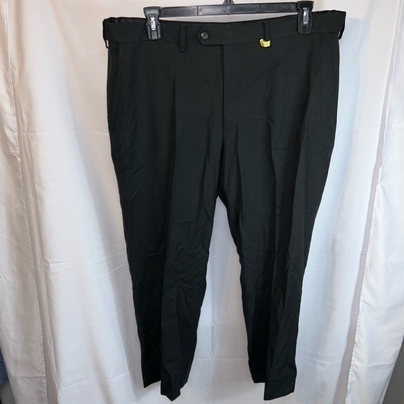 Stafford Dress Pants Slacks Traveler Classic Relaxed Fit Sharkskin Trouser Pants - Picture 3 of 9